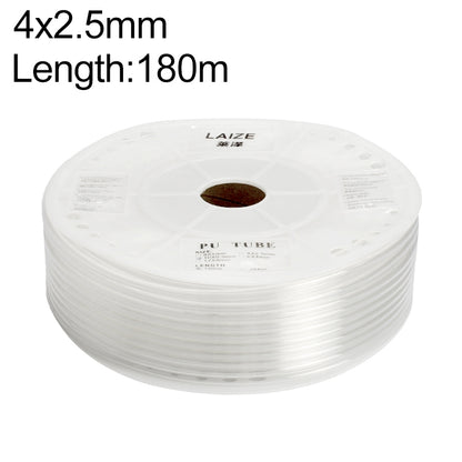 LAIZE Pneumatic Compressor Air Flexible PU Tube, Specification:4x2.5mm, 180m(Transparent) -  by LAIZE | Online Shopping UK | buy2fix