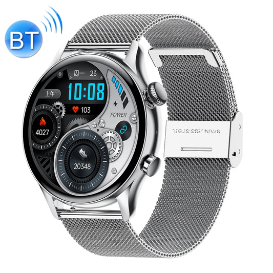 Ochstin 5HK8 Pro 1.36 inch Round Screen Blood Oxygen Blood Pressure Monitoring Bluetooth Smart Watch, Strap:Steel(Silver) - Smart Wear by OCHSTIN | Online Shopping UK | buy2fix