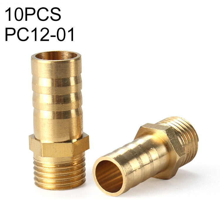 PC12-01 LAIZE 10pcs Pneumatic Components Pagoda PC External Thread -  by LAIZE | Online Shopping UK | buy2fix
