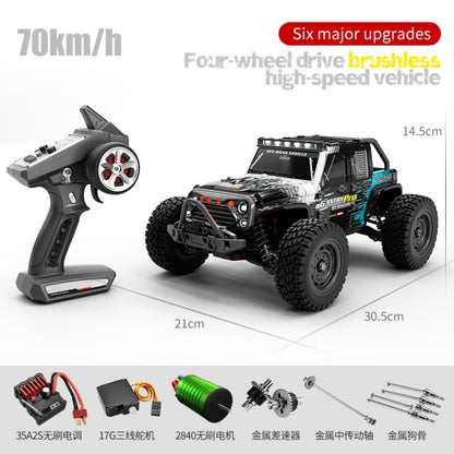 JJR/C Q117C Full Scale Brushless High Speed Off-Road Wrangler Remote Control Car(Black Blue) - RC Cars by JJR/C | Online Shopping UK | buy2fix