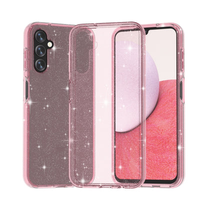 For Samsung Galaxy A14 5G / 4G Shockproof Terminator Style Glitter Powder Phone Case(Shiny Pink) - Galaxy Phone Cases by buy2fix | Online Shopping UK | buy2fix