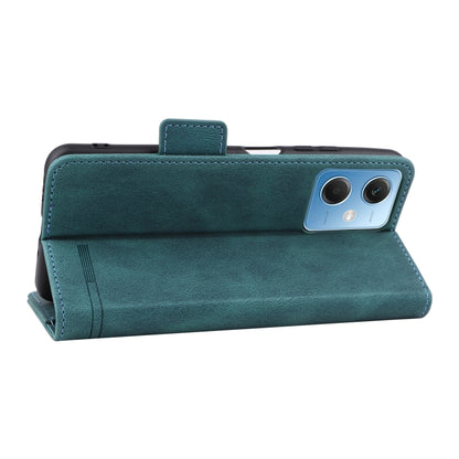 For Xiaomi Redmi Note 12 China Magnetic Clasp Flip Leather Phone Case(Green) - Note 12 Cases by buy2fix | Online Shopping UK | buy2fix