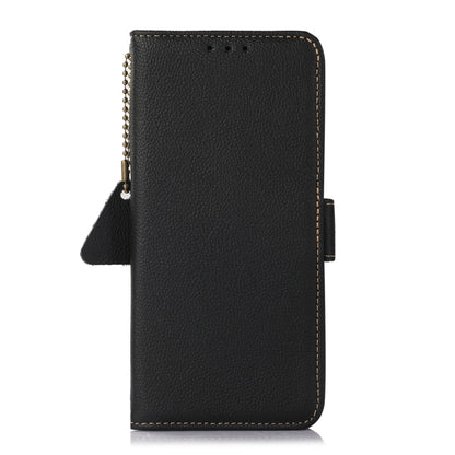 For Nokia X30 5G Side-Magnetic TJ Genuine Leather RFID Phone Case(Black) - Nokia Cases by buy2fix | Online Shopping UK | buy2fix