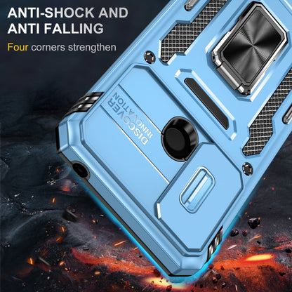 For Xiaomi Redmi 10C Armor PC + TPU Camera Shield Phone Case(Light Blue) - Xiaomi Cases by buy2fix | Online Shopping UK | buy2fix