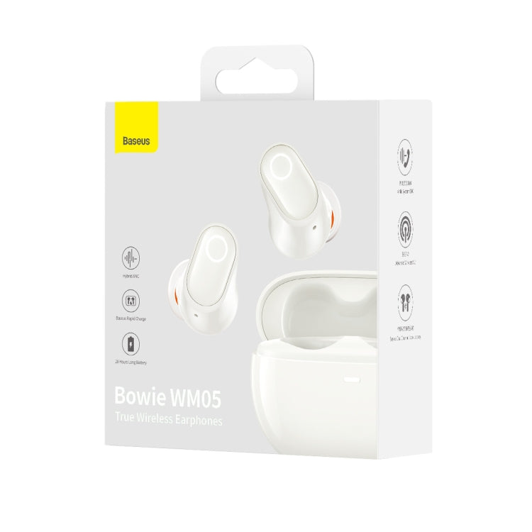 Baseus Bowie Series WM05 TWS True Wireless Bluetooth Earphone(Beige) - TWS Earphone by Baseus | Online Shopping UK | buy2fix