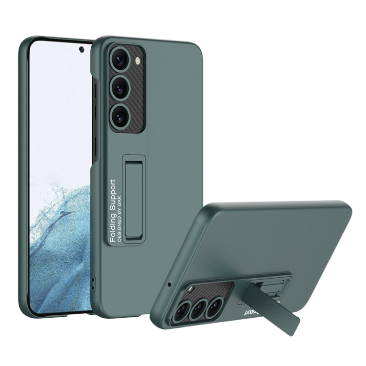 For Samsung Galaxy S23+ 5G GKK Ultra-thin Shockproof Phone Case with Holder(Forest Green) - Galaxy S23+ 5G Cases by GKK | Online Shopping UK | buy2fix