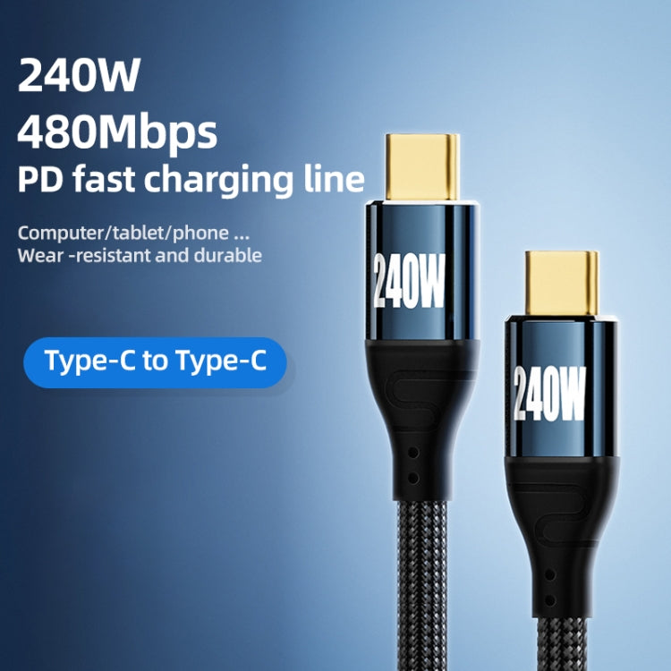 PD 240W Type-C to Type-C Fast Charge Data Cable, Length:1.5m -  by buy2fix | Online Shopping UK | buy2fix