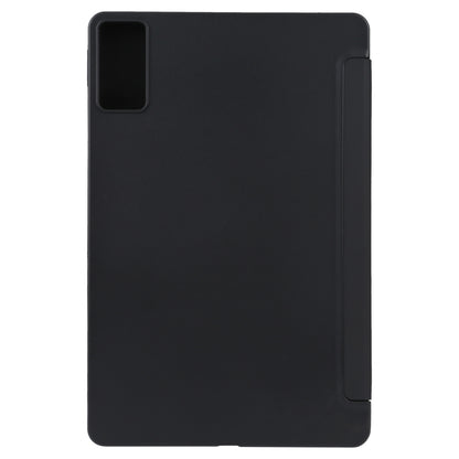 For Xiaomi Redmi Pad 10.61 2022 Three-fold Holder Flip Tablet Leather Case(Black) -  by buy2fix | Online Shopping UK | buy2fix