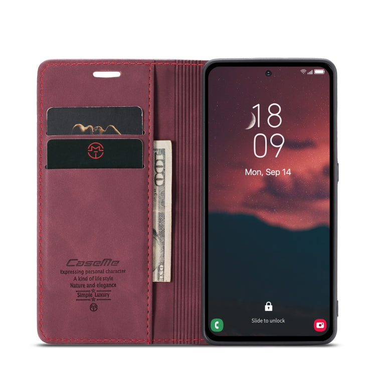 For Samsung Galaxy A54 CaseMe 013 Multifunctional Horizontal Flip Leather Phone Case(Wine Red) - Galaxy Phone Cases by CaseMe | Online Shopping UK | buy2fix