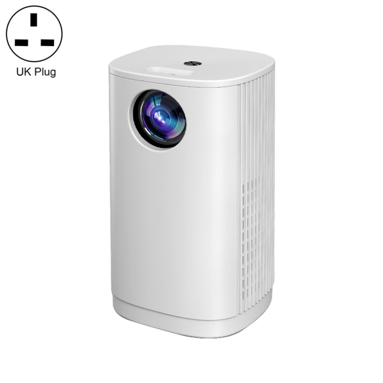 T1 480x360 800 Lumens Portable Mini LED Projector, Specification:UK Plug(White) - Consumer Electronics by buy2fix | Online Shopping UK | buy2fix