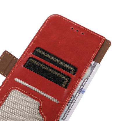 For Motorola Moto G73 5G Crazy Horse Top Layer Cowhide Leather Phone Case(Red) - Motorola Cases by buy2fix | Online Shopping UK | buy2fix