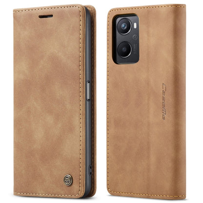 CaseMe 013 Multifunctional Horizontal Flip Leather Phone Case For OPPO A96 4G / A36 4G／A76 4G／K10 4G ／Realme 9i 4G (Brown) - OPPO Cases by CaseMe | Online Shopping UK | buy2fix