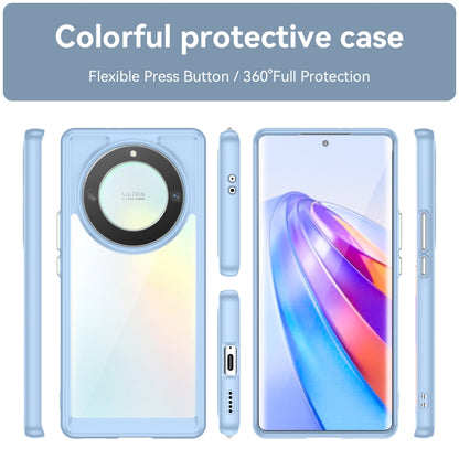 For Honor Magic5 Lite Colorful Series Acrylic + TPU Phone Case(Blue) - Honor Cases by buy2fix | Online Shopping UK | buy2fix