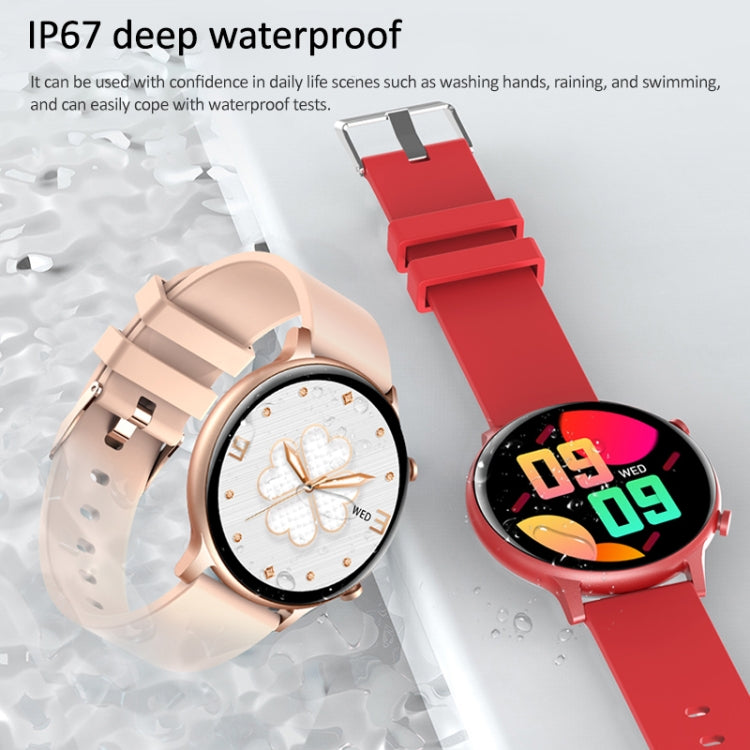 HT12 1.32 inch Silicone Band IP67 Waterproof Smart Watch, Support Bluetooth Calling / Sleep Monitoring(Green) - Smart Wear by buy2fix | Online Shopping UK | buy2fix