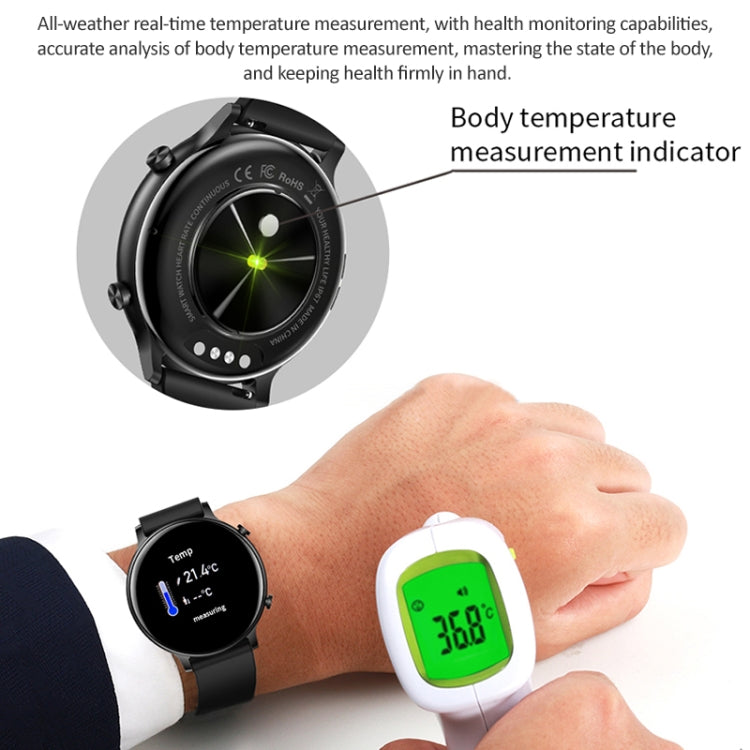 HT12 1.32 inch Steel Band IP67 Waterproof Smart Watch, Support Bluetooth Calling / Sleep Monitoring(Black) - Smart Wear by buy2fix | Online Shopping UK | buy2fix