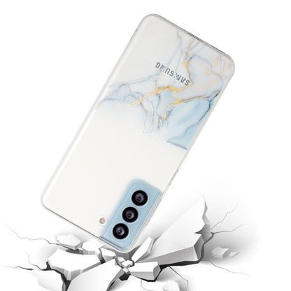For Samsung Galaxy S23 FE 5G Hollow Marble Pattern TPU Precise Hole Phone Case(Grey) - Galaxy S23 FE 5G Cases by buy2fix | Online Shopping UK | buy2fix