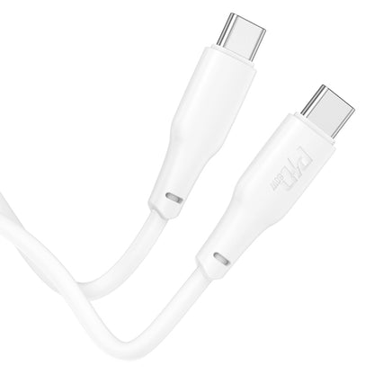 hoco X93 60W USB-C/Type-C to USB-C/Type-C Fast Charge Data Cable, Length:1m(White) -  by hoco | Online Shopping UK | buy2fix