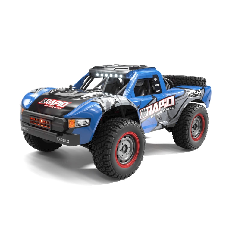 JJR/C Q130 Full-scale High-brush Four-wheel Drive High-speed Pickup Remote Control Car(Blue) - RC Cars by JJR/C | Online Shopping UK | buy2fix