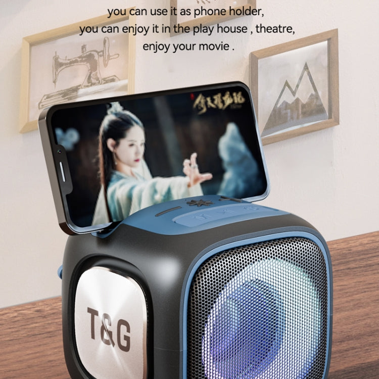 T&G TG359 Portable Outdoor LED Wireless Bluetooth Speaker(Dark Green) - Mini Speaker by T&G | Online Shopping UK | buy2fix