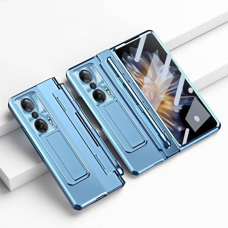 For Honor Magic Vs Integrated Folding Hinge Phone Case with Stylus(Blue) - Honor Cases by buy2fix | Online Shopping UK | buy2fix