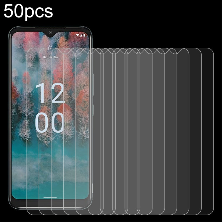 For Nokia C12 Pro 50pcs 0.26mm 9H 2.5D Tempered Glass Film - Nokia Tempered Glass by buy2fix | Online Shopping UK | buy2fix