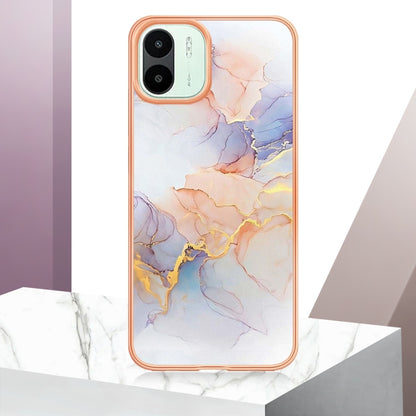 For Xiaomi Redmi A1 Electroplating IMD TPU Phone Case(White Marble) - Xiaomi Cases by buy2fix | Online Shopping UK | buy2fix