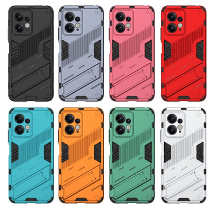 For Xiaomi Redmi Note 12 4G Global Punk Armor 2 in 1 PC + TPU Shockproof Phone Case with Holder(Blue) - Note 12 Cases by buy2fix | Online Shopping UK | buy2fix