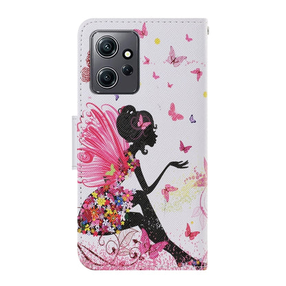 For Xiaomi Redmi Note 12 4G Global Colored Drawing Pattern Flip Leather Phone Case(Dancing Girl) - Note 12 Cases by buy2fix | Online Shopping UK | buy2fix