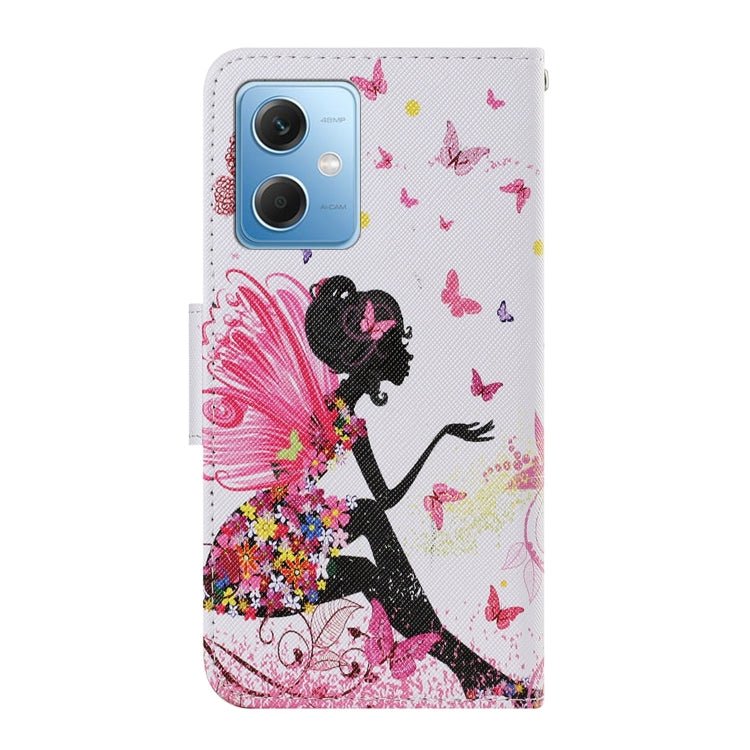 For Xiaomi Redmi Note 12 5G Global/Poco X5 Colored Drawing Pattern Flip Leather Phone Case(Dancing Girl) - Note 12 Cases by buy2fix | Online Shopping UK | buy2fix