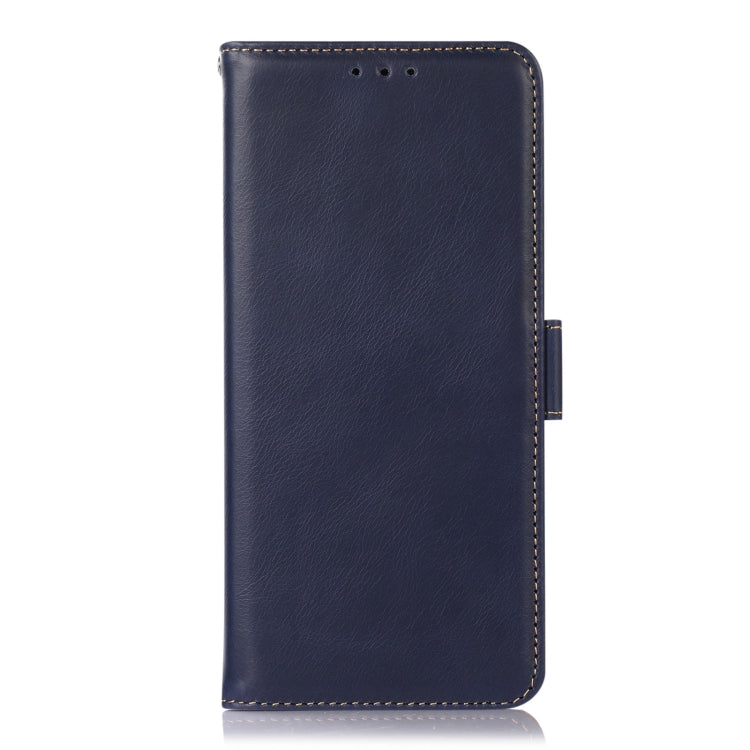 For Nokia G22 4G Crazy Horse Top Layer Cowhide Leather Phone Case(Blue) - Nokia Cases by buy2fix | Online Shopping UK | buy2fix