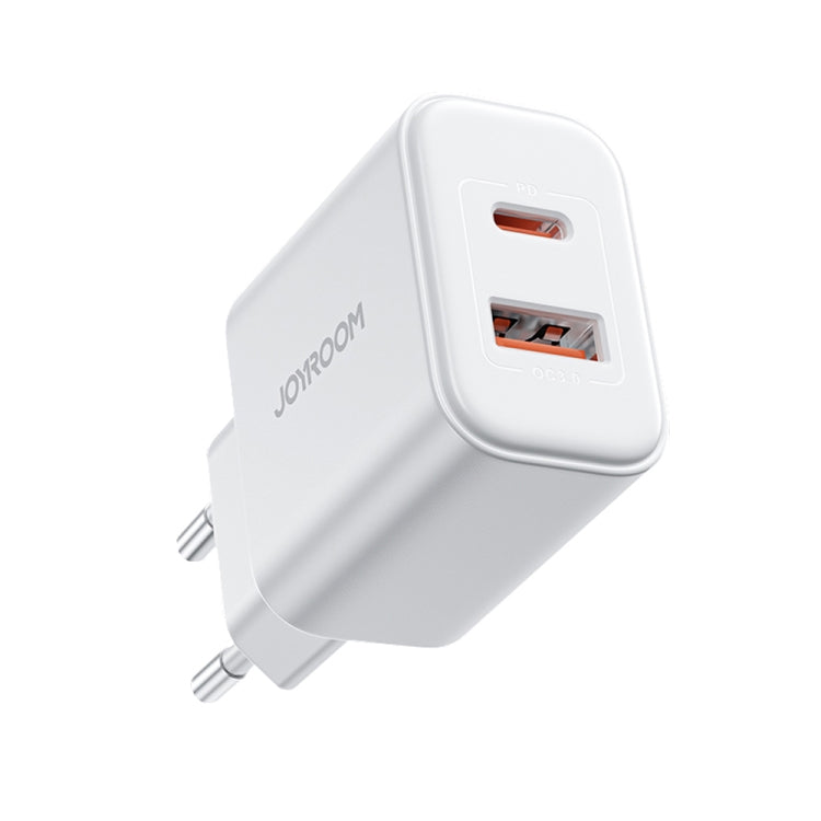 J0YROOM TCF05 20W USB+USB-C/Type-C Fast Charger, Specification:EU Plug(White) - USB Charger by JOYROOM | Online Shopping UK | buy2fix