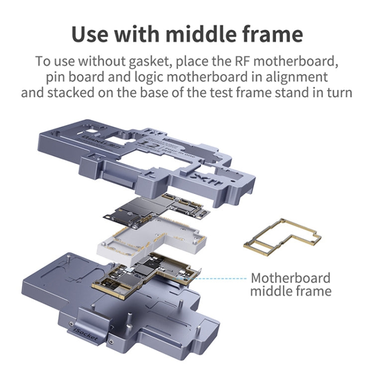 Qianli iSocket Motherboard Layered Test Fixture For iPhone 12 Series - Repair & Spare Parts by QIANLI | Online Shopping UK | buy2fix