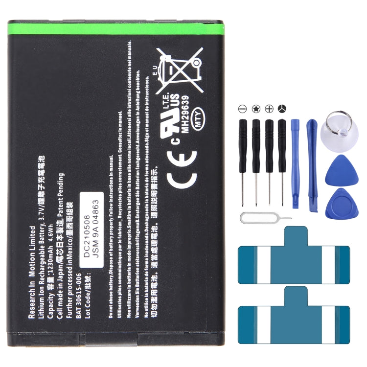 For Blackberry J-M1 JM1 1230mAh Battery Replacement BAT-30615-006 - Others by buy2fix | Online Shopping UK | buy2fix