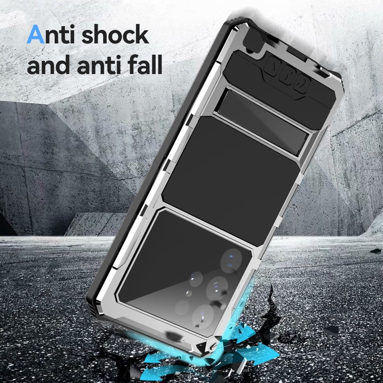 For Samsung Galaxy S23 Ultra 5G R-JUST RJ-56 3rd Gen Life Waterproof Dustproof Shockproof Phone Case(Silver) - Galaxy S23 Ultra 5G Cases by R-JUST | Online Shopping UK | buy2fix