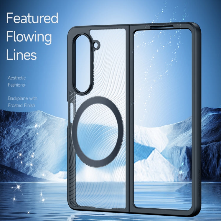 For Samsung Galaxy Z Fold5 5G DUX DUCIS Aimo Series TPU + PC MagSafe Frosted Feel Phone Case(Black) - Galaxy Z Fold5 Cases by DUX DUCIS | Online Shopping UK | buy2fix