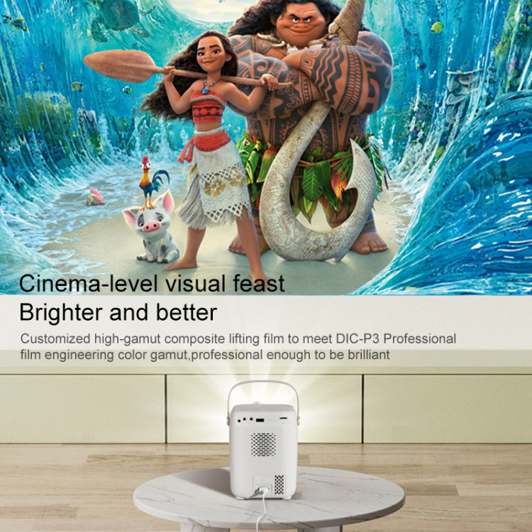 A007 Portable 1280 x 720 HD 113 ANSI Smart LED Projector, Plug:UK Plug(Black) - Consumer Electronics by buy2fix | Online Shopping UK | buy2fix