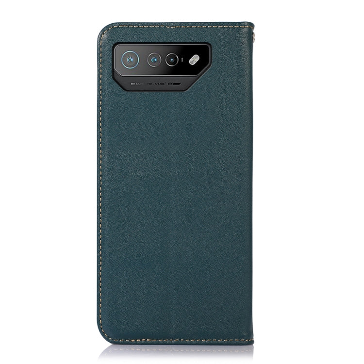 For Asus ROG Phone 7 KHAZNEH Nappa Top Layer Cowhide Leather Phone Case(Green) - ASUS Cases by buy2fix | Online Shopping UK | buy2fix