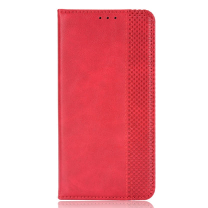 For Huawei nova 11 Pro Magnetic Buckle Retro Texture Leather Phone Case(Red) - Huawei Cases by buy2fix | Online Shopping UK | buy2fix