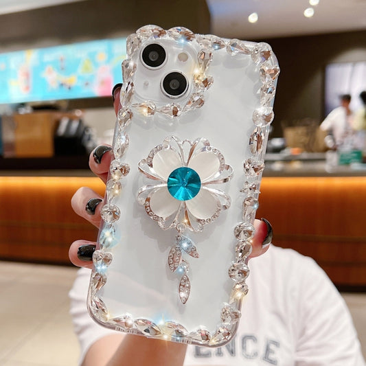 For iPhone 11 Pro Max Sunflower Diamond Phone Case(Transparent) - iPhone 11 Pro Max Cases by buy2fix | Online Shopping UK | buy2fix