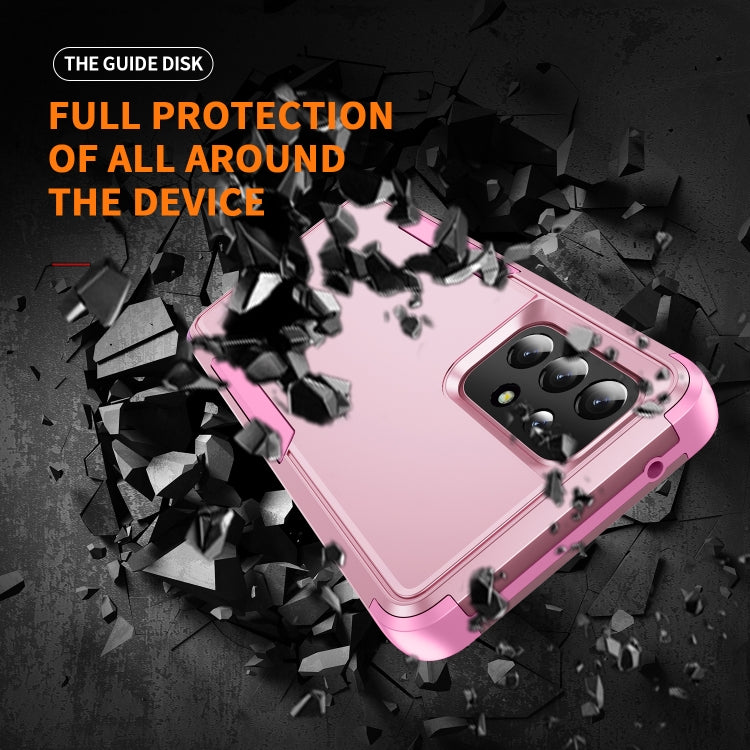 For Samsung Galaxy A53 5G TPU + PC Shockproof Protective Phone Case(Pink) - Galaxy Phone Cases by buy2fix | Online Shopping UK | buy2fix