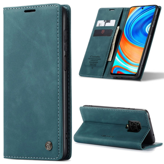 For Xiaomi Redmi Note 9 Pro/Note 9 Pro Max/Note 9s CaseMe 013 Multifunctional Horizontal Flip Leather Case, with Card Slot & Holder & Wallet(Blue) - Xiaomi Cases by CaseMe | Online Shopping UK | buy2fix