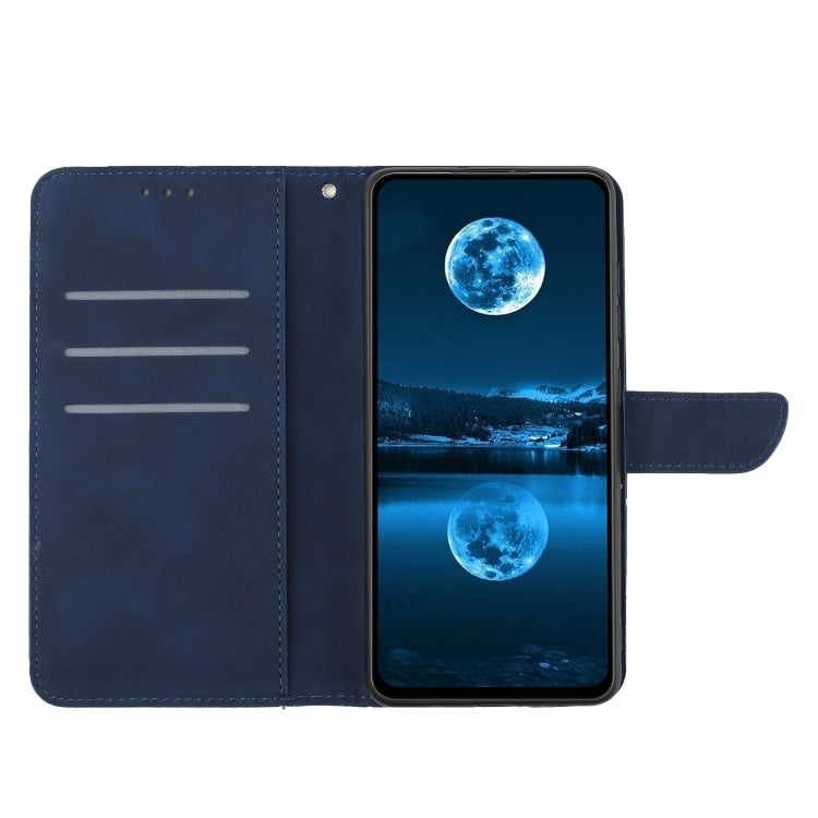 For Xiaomi 13 Pro Stitching Embossed Leather Phone Case(Blue) - 13 Pro Cases by buy2fix | Online Shopping UK | buy2fix