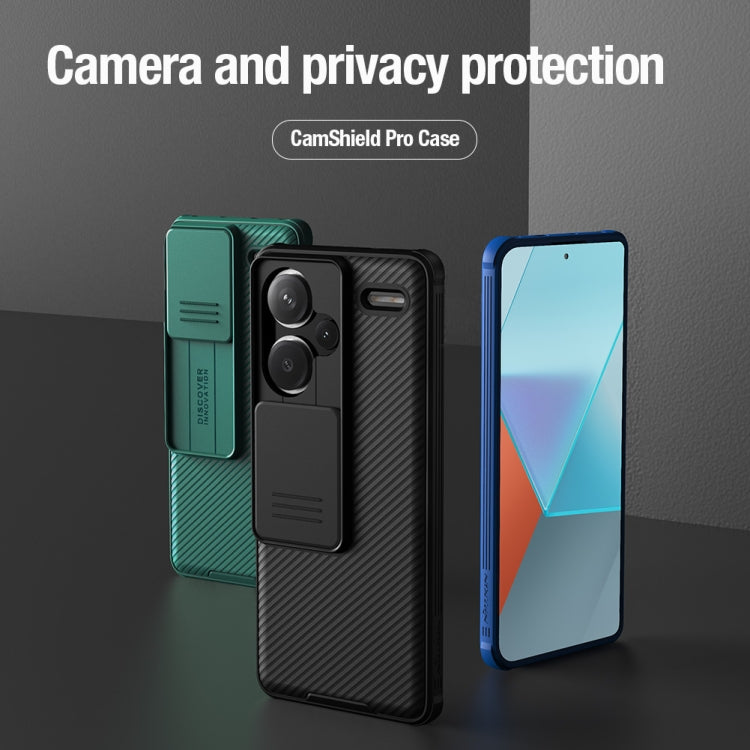 For Xiaomi Redmi Note 13 Pro+ 5G NILLKIN CamShield Pro PC Phone Case(Blue) - Xiaomi Cases by NILLKIN | Online Shopping UK | buy2fix