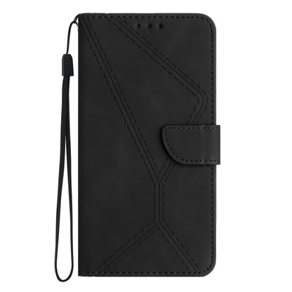 For Samsung Galaxy Note20 Stitching Embossed Leather Phone Case(Black) - Galaxy Note20 Cases by buy2fix | Online Shopping UK | buy2fix