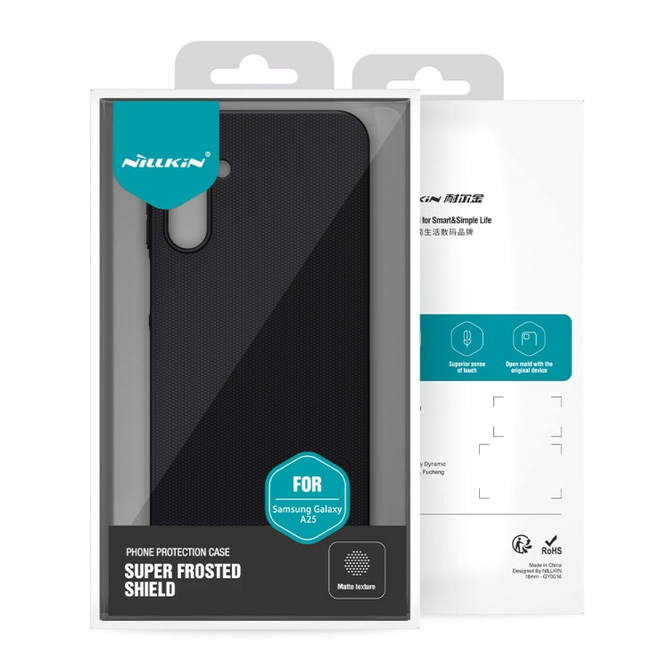 For Samsung Galaxy A25 NILLKIN Frosted PC Phone Case(Black) - Galaxy Phone Cases by NILLKIN | Online Shopping UK | buy2fix