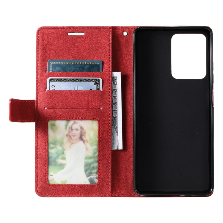 For Redmi Note 12 Pro Speed Skin Feel Splicing Horizontal Flip Leather Phone Case(Red) - Xiaomi Cases by buy2fix | Online Shopping UK | buy2fix