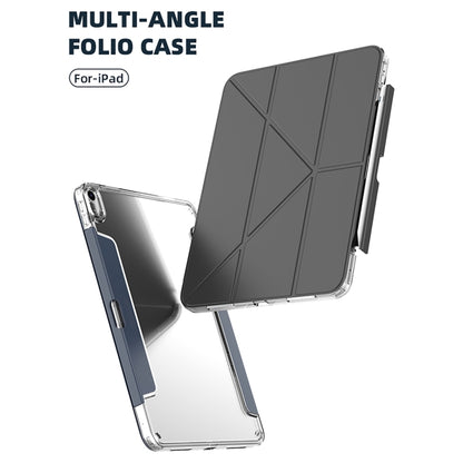 For iPad 10.2 2021 / 2020 / 2019 Mutural Deformation Stand Smart Leather Tablet Case(Dark Blue) - iPad 10.2 Cases by Mutural | Online Shopping UK | buy2fix