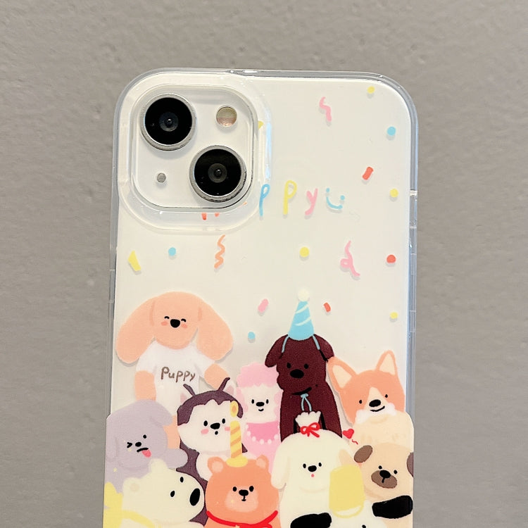 For iPhone 13 Pro Max IMD Cute Animal Pattern Phone Case(Dog) - iPhone 13 Pro Max Cases by buy2fix | Online Shopping UK | buy2fix