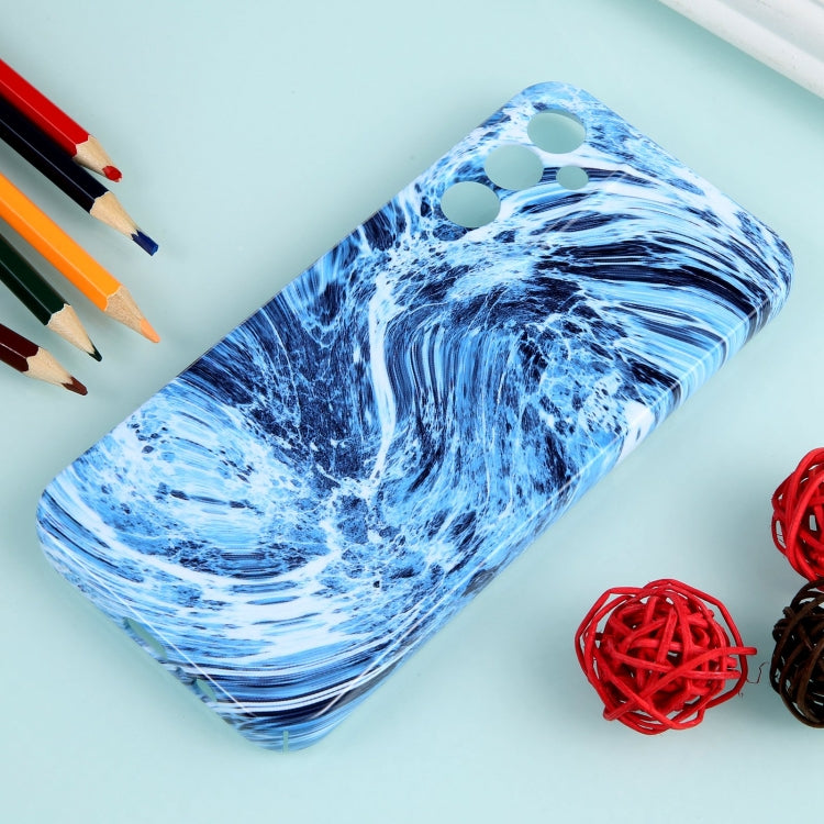 For Samsung Galaxy S23 Ultra 5G Marble Pattern Phone Case(Navy Blue White) - Galaxy S23 Ultra 5G Cases by buy2fix | Online Shopping UK | buy2fix