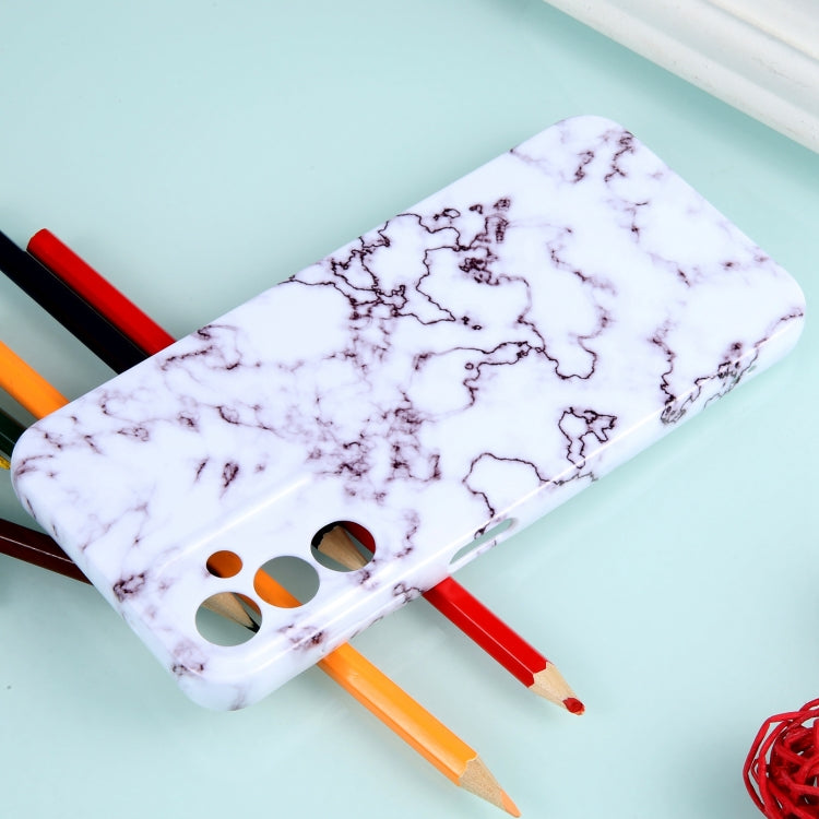 For Samsung Galaxy S23 Ultra 5G Marble Pattern Phone Case(Red White) - Galaxy S23 Ultra 5G Cases by buy2fix | Online Shopping UK | buy2fix